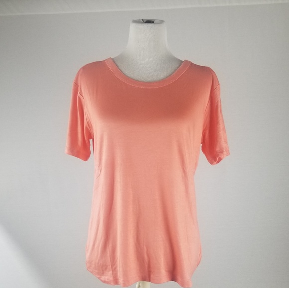 NWOT rayon spandex scoop neck s/s tee soft - Picture 3 of 3